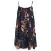 Spaghetti Strap Dress Two-piece Floral Print