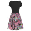 Spaghetti Strap Dress Two-piece Floral Print