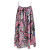 Spaghetti Strap Dress Two-piece Floral Print
