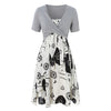 Floral Ruffled Cami Dress With Twist  Crop Top