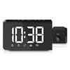 TS - 3211 - W LED Radio Projection Alarm Clock Brightness Adjustment