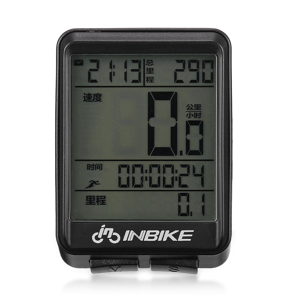 INBIKE Rainproof Bike Computer Speedometer Measurable Temperature Stopwatch