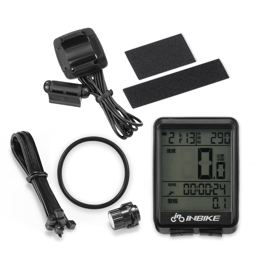 INBIKE Rainproof Bike Computer Speedometer Measurable Temperature Stopwatch