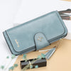 PU Leather Women Wallet Buckle Long Type Card Slot Handbag