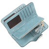 PU Leather Women Wallet Buckle Long Type Card Slot Handbag