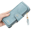 PU Leather Women Wallet Buckle Long Type Card Slot Handbag