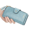 PU Leather Women Wallet Buckle Long Type Card Slot Handbag