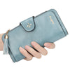 PU Leather Women Wallet Buckle Long Type Card Slot Handbag