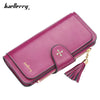 PU Leather Women Wallet Buckle Long Type Card Slot Handbag