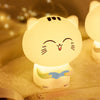 Cat Pattern Patting Tap Night Light Lamp for Bedroom USB Colorful Lights