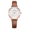 Meibin 1063 Women's Quartz Watch Small Dial Waterproof Leather Belt