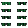 BRELONG LED Light Party Glasses Rechargeable with Multiple Animation Modes
