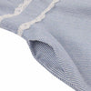 Women Dress Convertible Collar Button Lace Stripe Half Sleeve