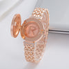 REALY A0158 Women's Quartz Watch R Letter Personality Design Nostalgic Clamshell