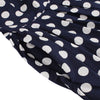 Vintage Polka Dot Dress Round Collar Cap Sleeve Big Hem for Summer