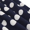 Vintage Polka Dot Dress Round Collar Cap Sleeve Big Hem for Summer