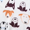 AB0002 Baby Girls Boys T-shirt Top Dog Printed Short Sleeve Round Neck
