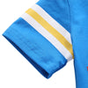 AB0008 Boys 2-piece Suit T-shirt Top Shorts Figure Printed Round Neck