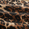 Leopard Print Pullover Zipper Tied-up Bottom Short Women Top