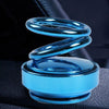 Solar-energy Double Ring Rotating Aromatherapy Car Decoration Toy