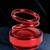 Solar-energy Double Ring Rotating Aromatherapy Car Decoration Toy