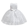 BH2012 Girls Gown Dress Wedding Ball Princess Sleeveless Waist Belt Bow Zipper