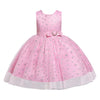 BH2012 Girls Gown Dress Wedding Ball Princess Sleeveless Waist Belt Bow Zipper