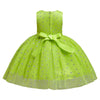 BH2012 Girls Gown Dress Wedding Ball Princess Sleeveless Waist Belt Bow Zipper