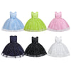 BH2012 Girls Gown Dress Wedding Ball Princess Sleeveless Waist Belt Bow Zipper