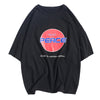 Men T-shirt Casual Loose Style Letter Pattern Printed Round Collar Half Sleeve