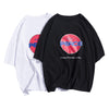 Men T-shirt Casual Loose Style Letter Pattern Printed Round Collar Half Sleeve