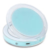 Electric Portable Mirror Mini Make-up LED Light 3-time Magnifying Adjustable Brightness USB Port