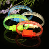 Bracelet LED Colorful Flash 1pcs Rubber Light Soft Plastic Hand Band