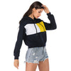 Hooded Color Blocking Hoodie Long-sleeved Pullover Sweater