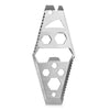 Bottle Opener Hex Wrench Crowbar Scraper Keychain