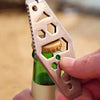 Bottle Opener Hex Wrench Crowbar Scraper Keychain