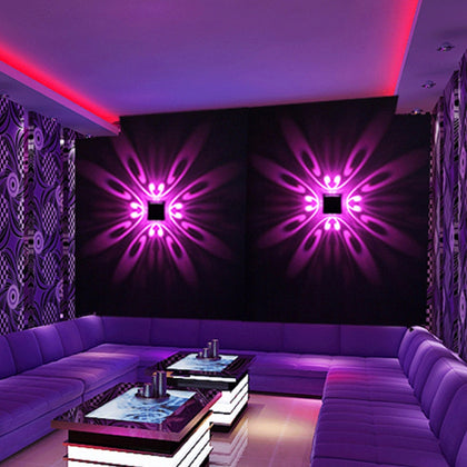 85 - 265V RGB Butterfly Wall Light