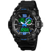 SKMEI 1529 Men's Mature Outdoor Sports Dual Display Digital Watch Luminous