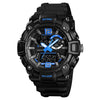 SKMEI 1529 Men's Mature Outdoor Sports Dual Display Digital Watch Luminous