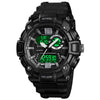 SKMEI 1529 Men's Mature Outdoor Sports Dual Display Digital Watch Luminous