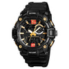 SKMEI 1529 Men's Mature Outdoor Sports Dual Display Digital Watch Luminous