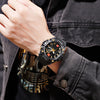 SKMEI 1529 Men's Mature Outdoor Sports Dual Display Digital Watch Luminous