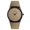 SKMEI 1509 Men's Gentleman Ultra-thin Quartz Watch Concise PU Band