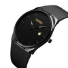 SKMEI 1509 Men's Gentleman Ultra-thin Quartz Watch Concise PU Band