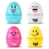 Mechanical Clockwork Egg Kitchen Timer 60-minute Smile Face