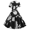 Floral Dress V-neck A-line Silhouette Women Wear