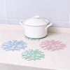 Table Insulation Pad Snowflake Heat-resistant Placemat Hollow Casserole Mat 5pcs