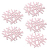 Table Insulation Pad Snowflake Heat-resistant Placemat Hollow Casserole Mat 5pcs