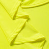 Women Dress Plunging Neck Lantern Sleeve Solid Pleat