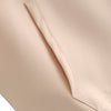 Women Hoodie Color Splice Hooded Collar Pullover Zipper Long Sleeve Pocket